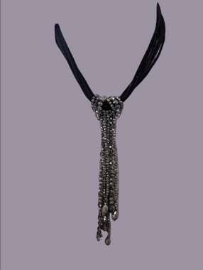 Necklace Crystal Tassel Fringe Bohemian Statement Necklace